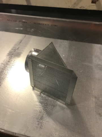 custom sheet metal vent